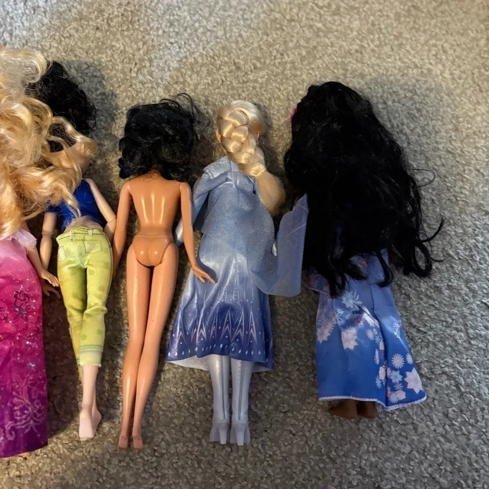 Disney Princess Doll Collection Toy Barbie Moana Pocahontas Ariel Aurora